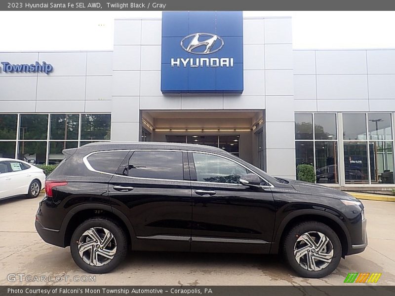 Twilight Black / Gray 2023 Hyundai Santa Fe SEL AWD