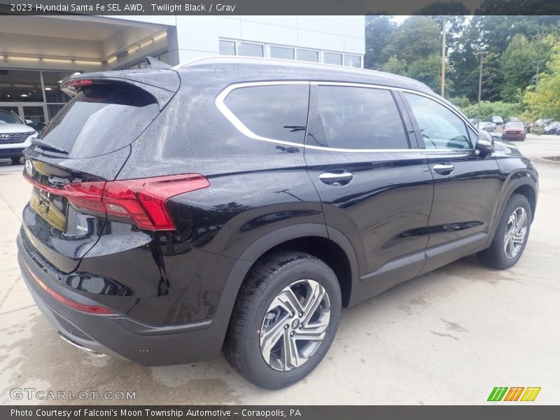 Twilight Black / Gray 2023 Hyundai Santa Fe SEL AWD
