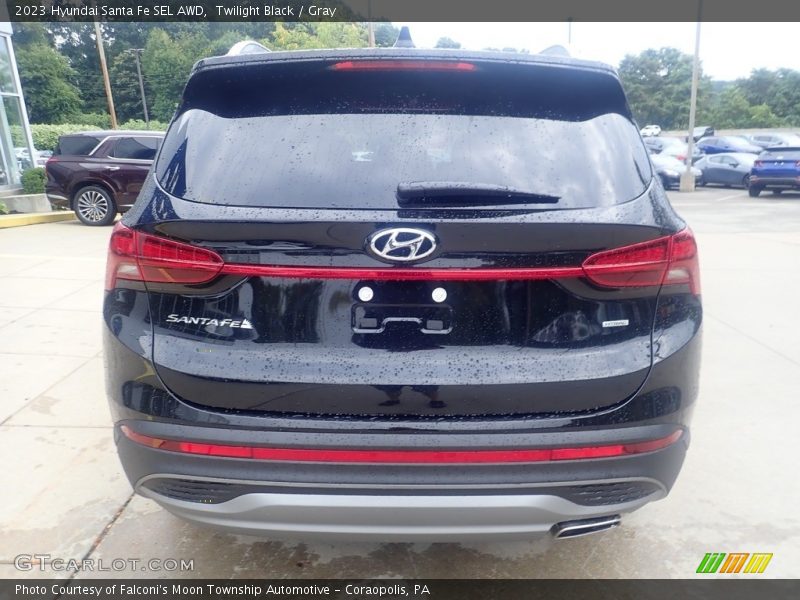 Twilight Black / Gray 2023 Hyundai Santa Fe SEL AWD