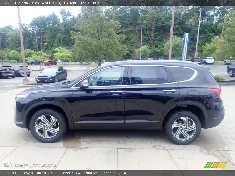 Twilight Black / Gray 2023 Hyundai Santa Fe SEL AWD