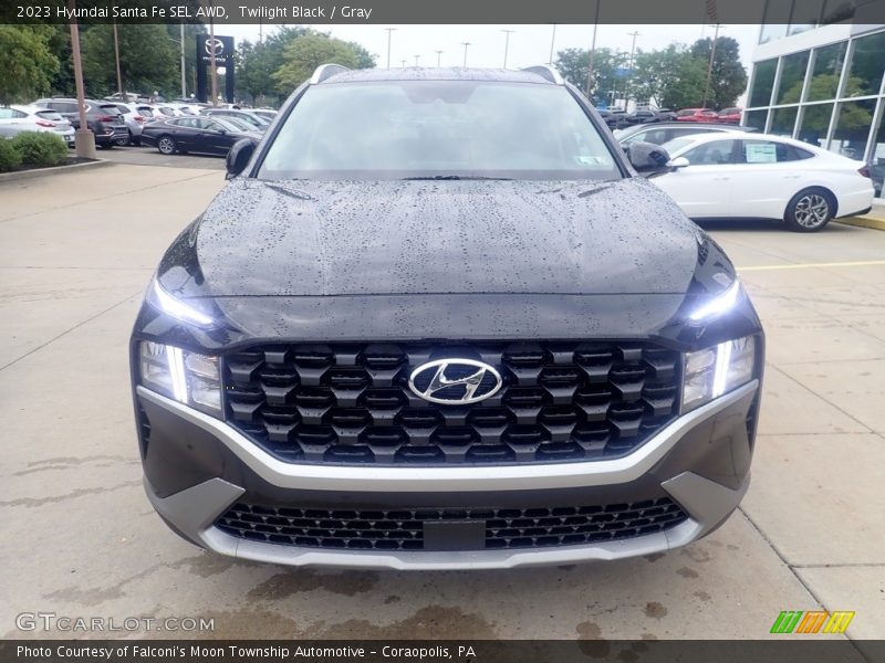 Twilight Black / Gray 2023 Hyundai Santa Fe SEL AWD