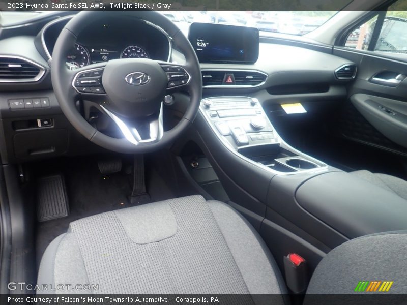 Twilight Black / Gray 2023 Hyundai Santa Fe SEL AWD