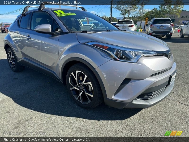 Silver Knockout Metallic / Black 2019 Toyota C-HR XLE