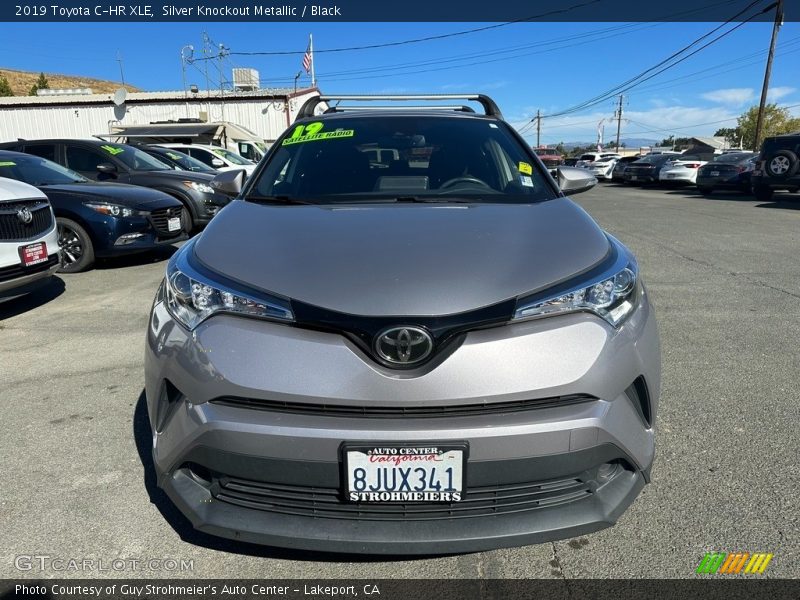 Silver Knockout Metallic / Black 2019 Toyota C-HR XLE