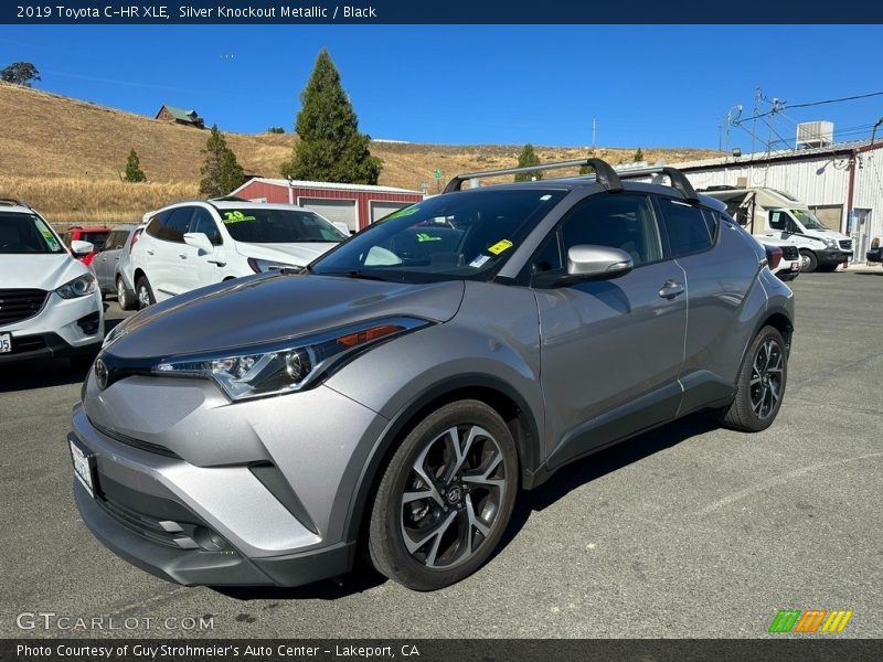 Silver Knockout Metallic / Black 2019 Toyota C-HR XLE