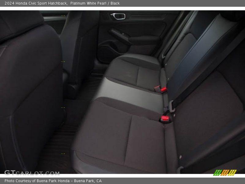 Platinum White Pearl / Black 2024 Honda Civic Sport Hatchback