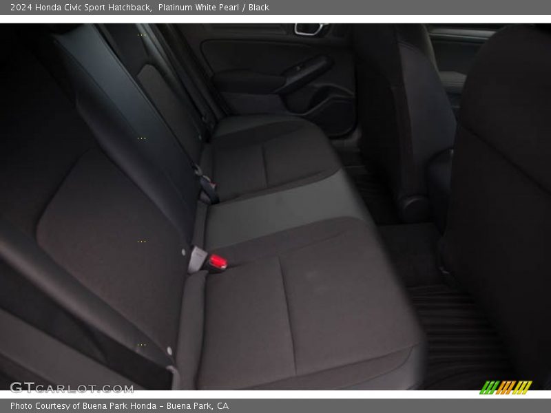 Platinum White Pearl / Black 2024 Honda Civic Sport Hatchback