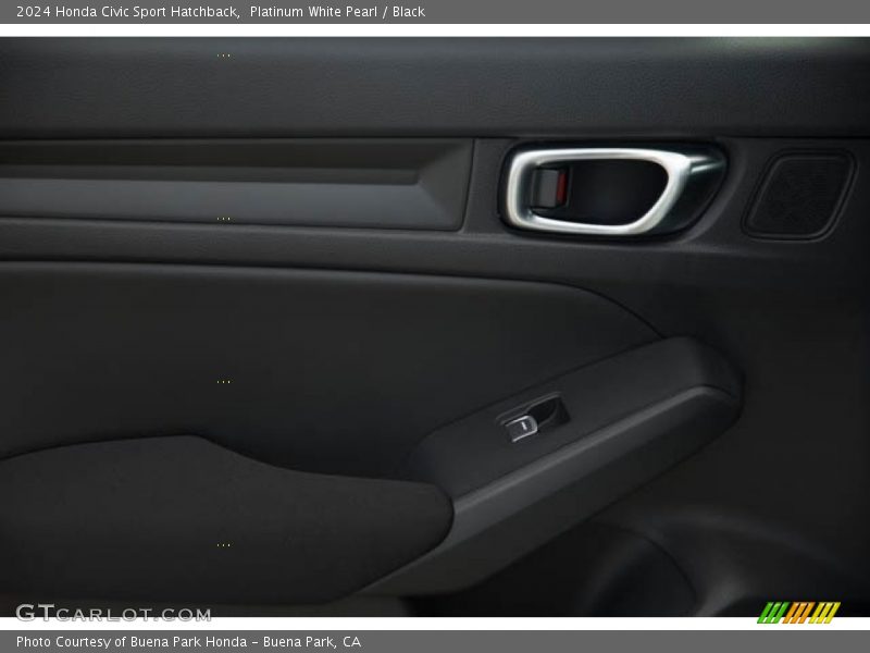 Platinum White Pearl / Black 2024 Honda Civic Sport Hatchback