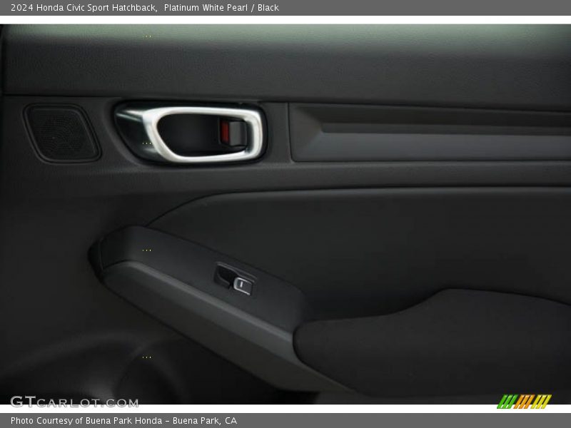 Platinum White Pearl / Black 2024 Honda Civic Sport Hatchback