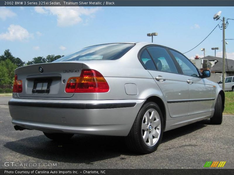 Titanium Silver Metallic / Black 2002 BMW 3 Series 325xi Sedan