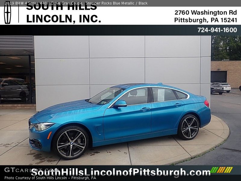 Snapper Rocks Blue Metallic / Black 2019 BMW 4 Series 440i xDrive Gran Coupe