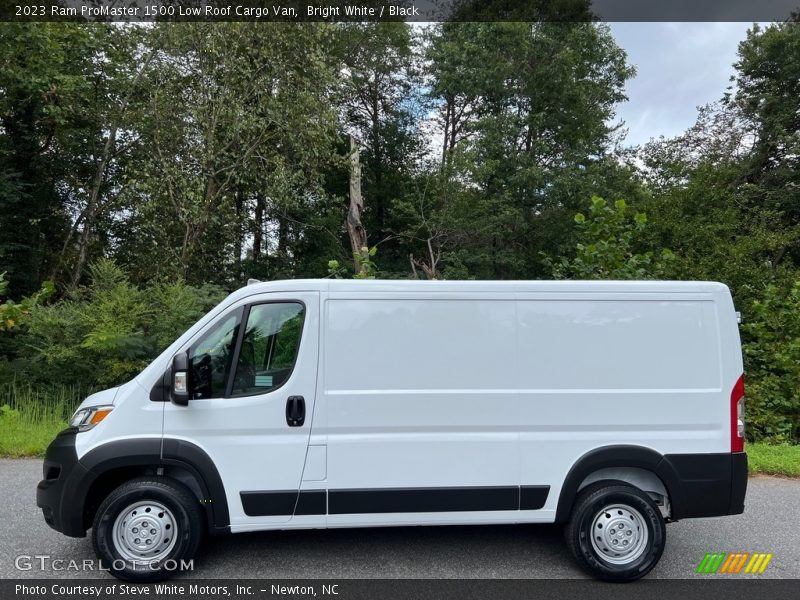 Bright White / Black 2023 Ram ProMaster 1500 Low Roof Cargo Van