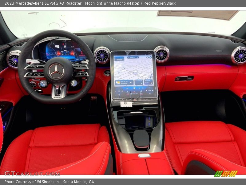 Dashboard of 2023 SL AMG 43 Roadster