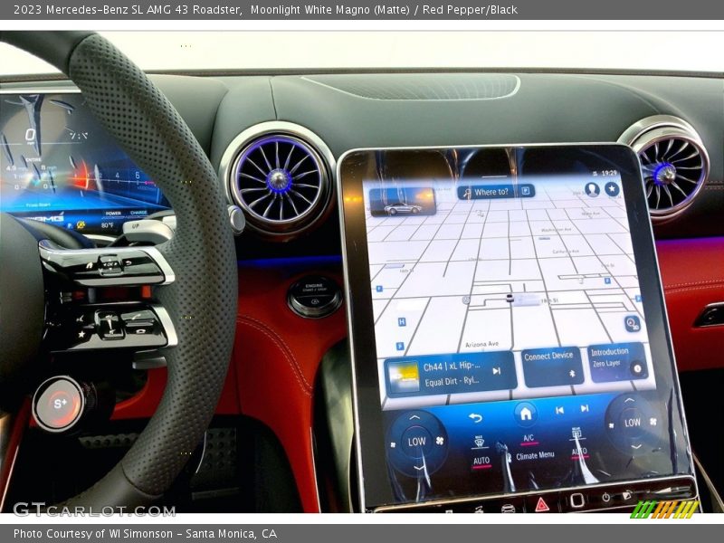 Navigation of 2023 SL AMG 43 Roadster