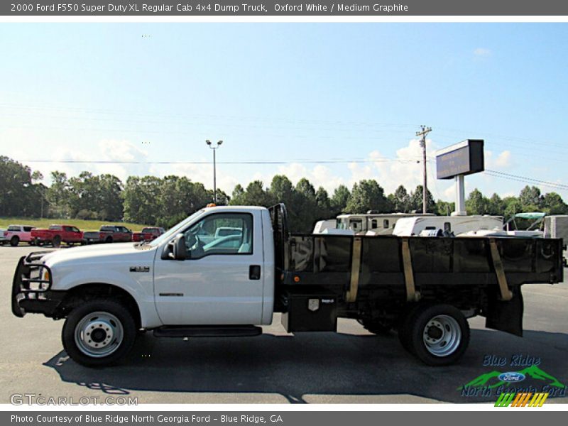  2000 F550 Super Duty XL Regular Cab 4x4 Dump Truck Oxford White