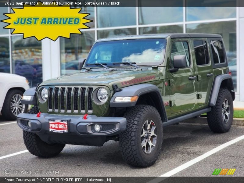 Sarge Green / Black 2021 Jeep Wrangler Unlimited Rubicon 4x4