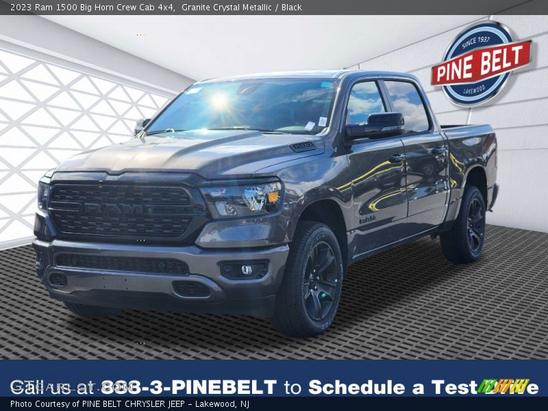 Granite Crystal Metallic / Black 2023 Ram 1500 Big Horn Crew Cab 4x4