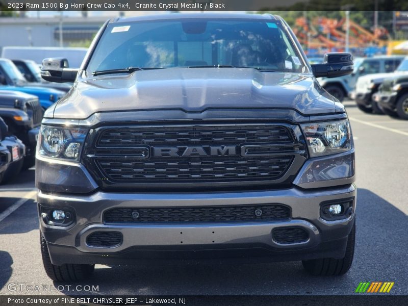 Granite Crystal Metallic / Black 2023 Ram 1500 Big Horn Crew Cab 4x4