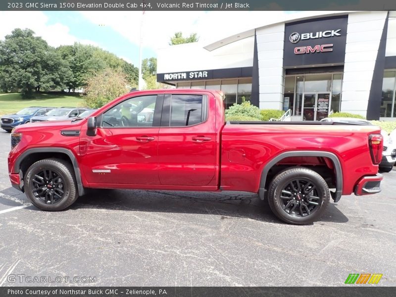 Volcanic Red Tintcoat / Jet Black 2023 GMC Sierra 1500 Elevation Double Cab 4x4