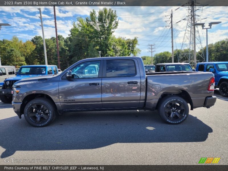 Granite Crystal Metallic / Black 2023 Ram 1500 Big Horn Crew Cab 4x4