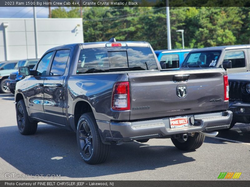 Granite Crystal Metallic / Black 2023 Ram 1500 Big Horn Crew Cab 4x4