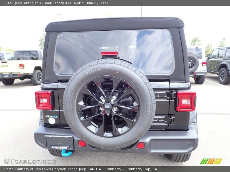 Black / Black 2024 Jeep Wrangler 4-Door Sahara 4xe Hybrid