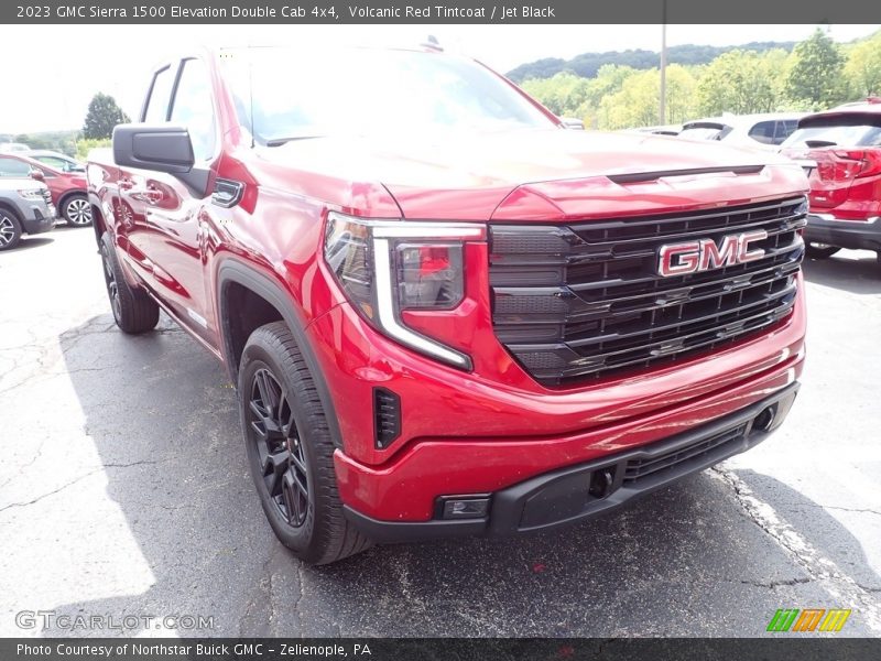 Volcanic Red Tintcoat / Jet Black 2023 GMC Sierra 1500 Elevation Double Cab 4x4