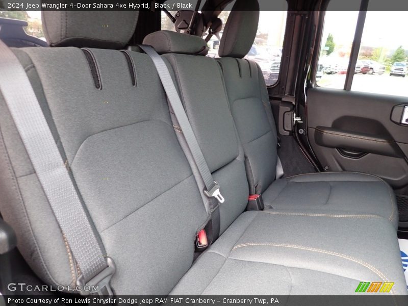 Black / Black 2024 Jeep Wrangler 4-Door Sahara 4xe Hybrid
