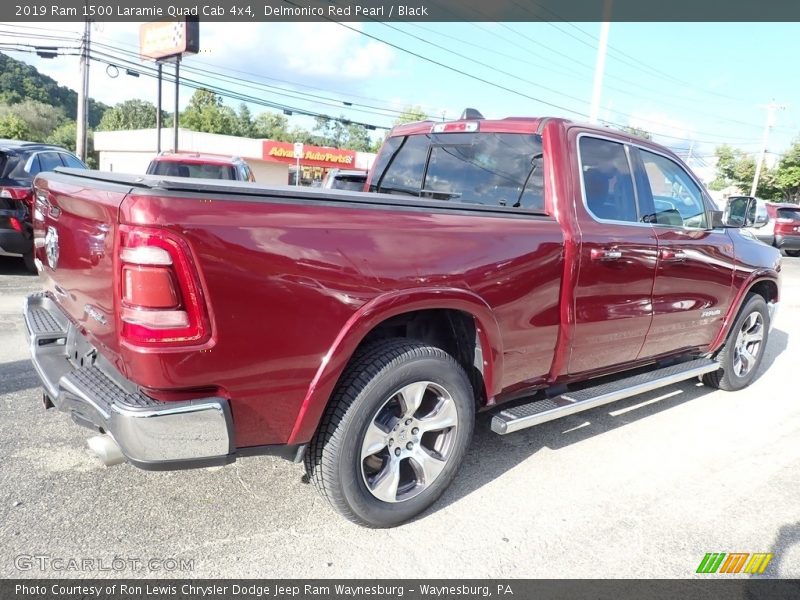 Delmonico Red Pearl / Black 2019 Ram 1500 Laramie Quad Cab 4x4
