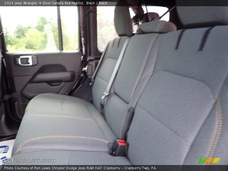 Black / Black 2024 Jeep Wrangler 4-Door Sahara 4xe Hybrid