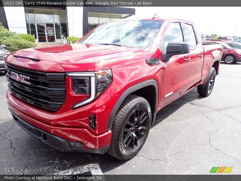 Volcanic Red Tintcoat / Jet Black 2023 GMC Sierra 1500 Elevation Double Cab 4x4