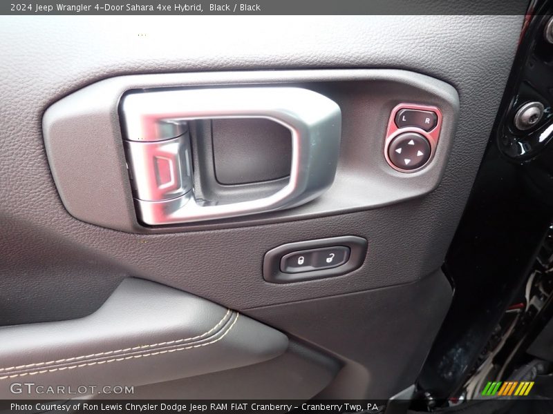 Black / Black 2024 Jeep Wrangler 4-Door Sahara 4xe Hybrid