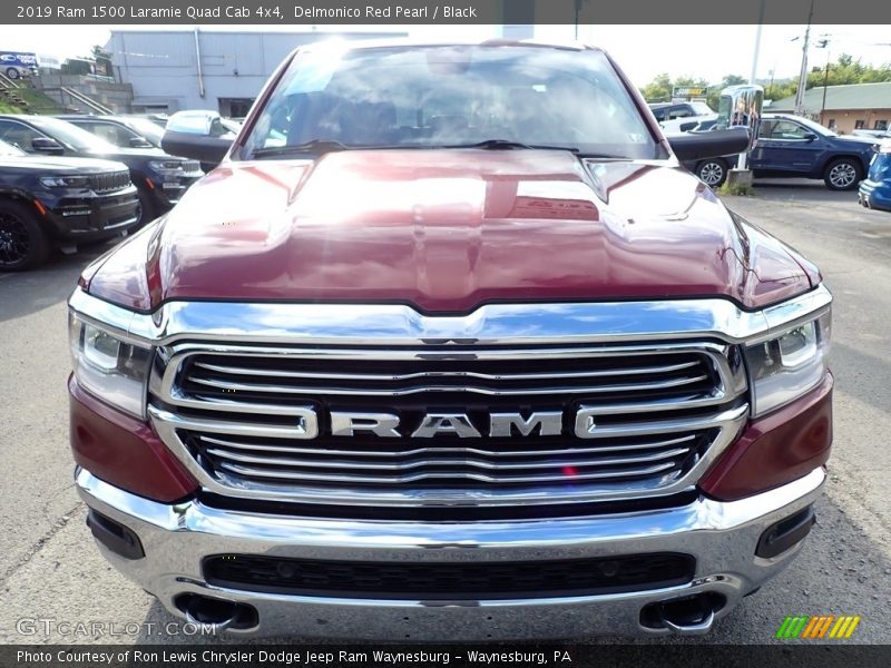 Delmonico Red Pearl / Black 2019 Ram 1500 Laramie Quad Cab 4x4