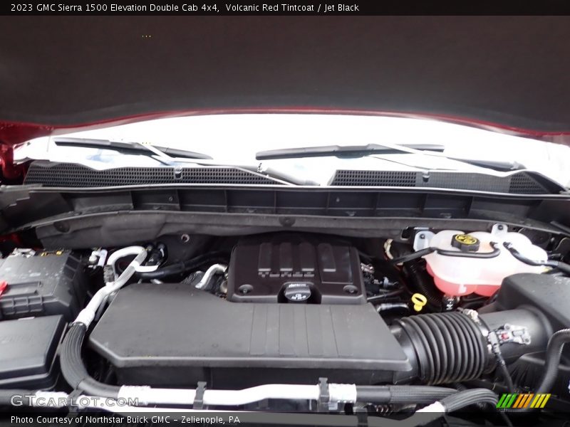 Volcanic Red Tintcoat / Jet Black 2023 GMC Sierra 1500 Elevation Double Cab 4x4