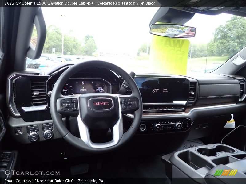 Volcanic Red Tintcoat / Jet Black 2023 GMC Sierra 1500 Elevation Double Cab 4x4