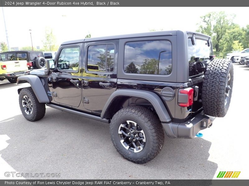 Black / Black 2024 Jeep Wrangler 4-Door Rubicon 4xe Hybrid