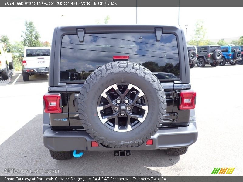 Black / Black 2024 Jeep Wrangler 4-Door Rubicon 4xe Hybrid