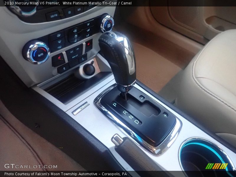 White Platinum Metallic Tri-Coat / Camel 2010 Mercury Milan V6 Premier