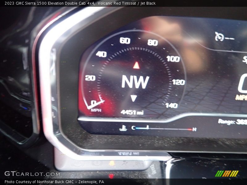 Volcanic Red Tintcoat / Jet Black 2023 GMC Sierra 1500 Elevation Double Cab 4x4