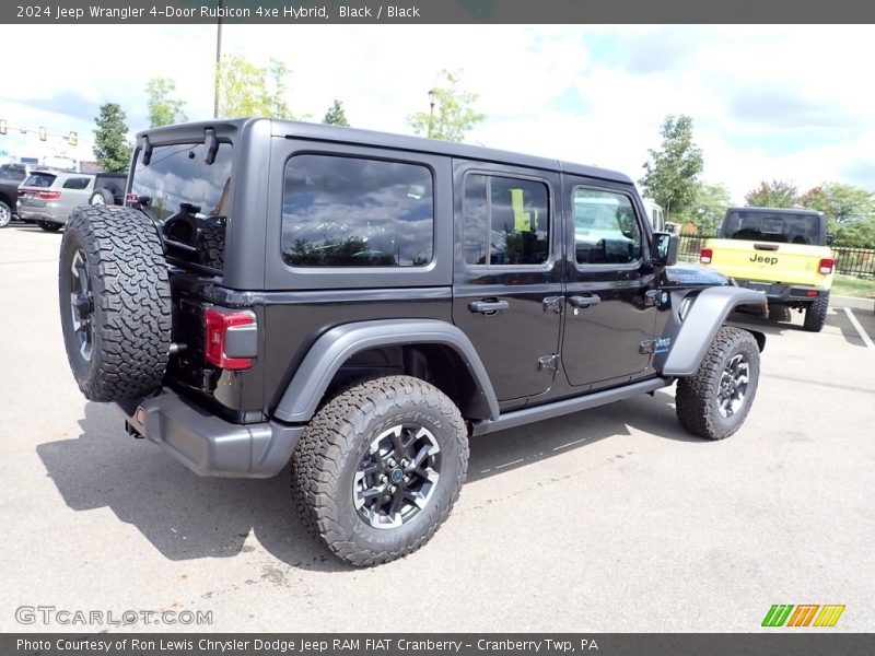Black / Black 2024 Jeep Wrangler 4-Door Rubicon 4xe Hybrid