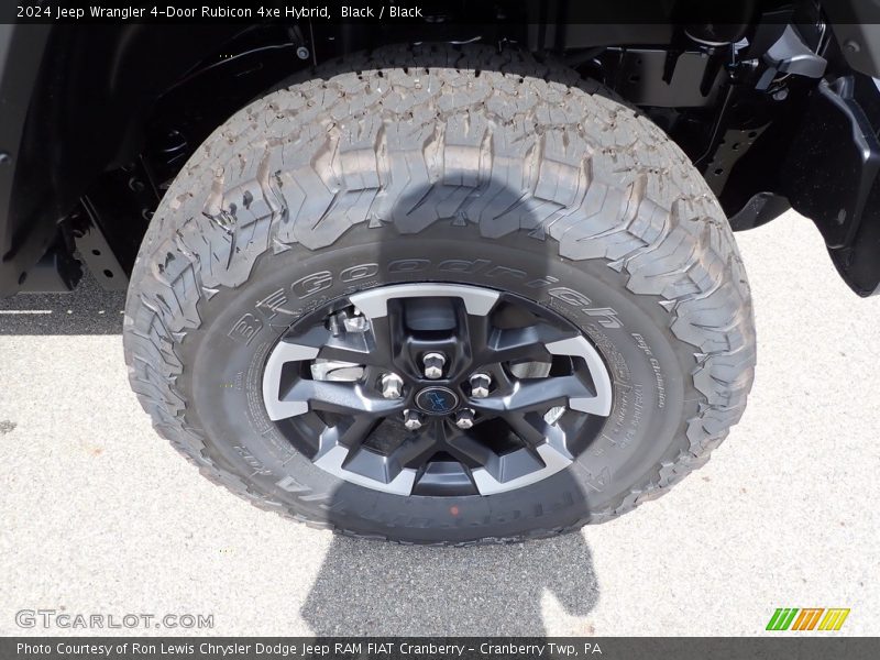 Black / Black 2024 Jeep Wrangler 4-Door Rubicon 4xe Hybrid