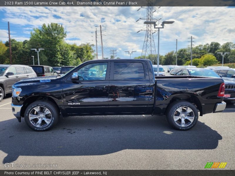 Diamond Black Crystal Pearl / Black 2023 Ram 1500 Laramie Crew Cab 4x4