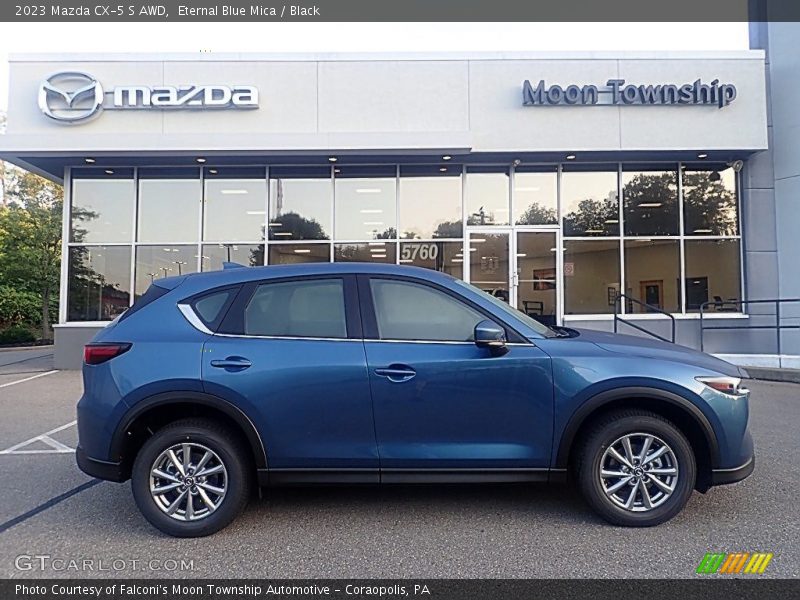 Eternal Blue Mica / Black 2023 Mazda CX-5 S AWD