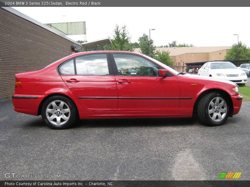 Electric Red / Black 2004 BMW 3 Series 325i Sedan
