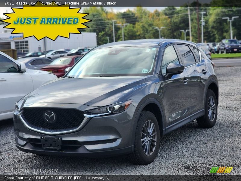 Machine Gray Metallic / Black 2021 Mazda CX-5 Touring AWD