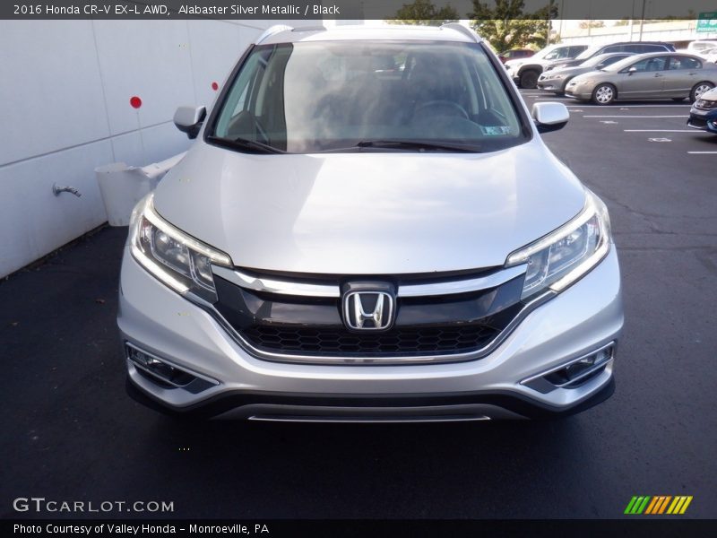 Alabaster Silver Metallic / Black 2016 Honda CR-V EX-L AWD