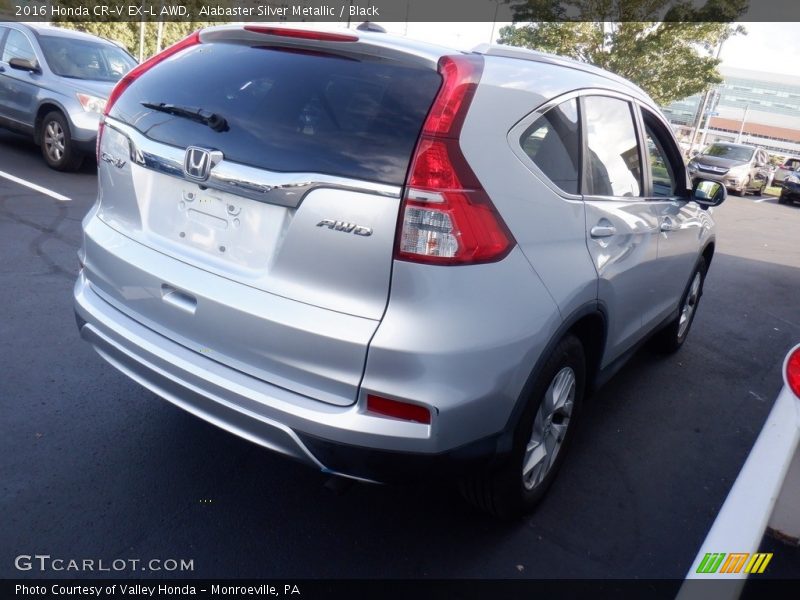 Alabaster Silver Metallic / Black 2016 Honda CR-V EX-L AWD