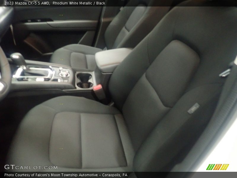 Rhodium White Metallic / Black 2023 Mazda CX-5 S AWD