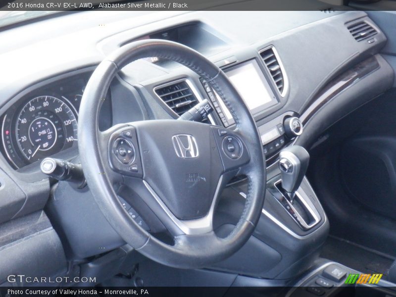 Alabaster Silver Metallic / Black 2016 Honda CR-V EX-L AWD