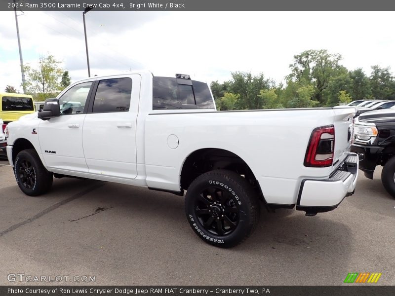 Bright White / Black 2024 Ram 3500 Laramie Crew Cab 4x4